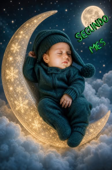 Moonlight baby portrait
