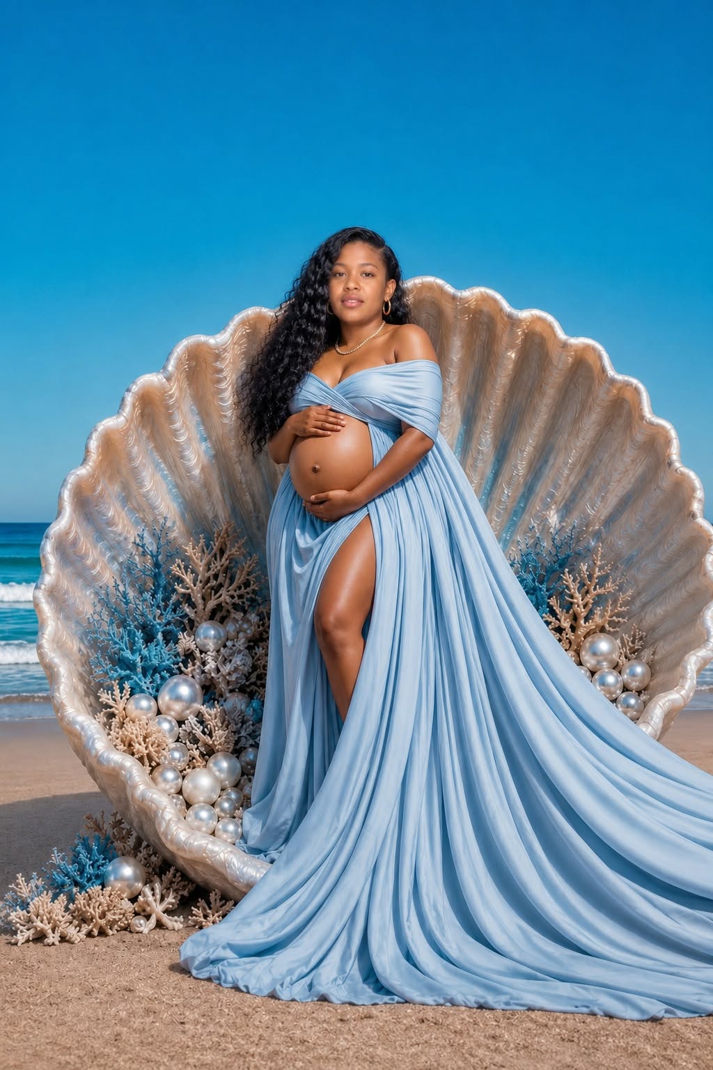 Ocean Pearl maternity portrait