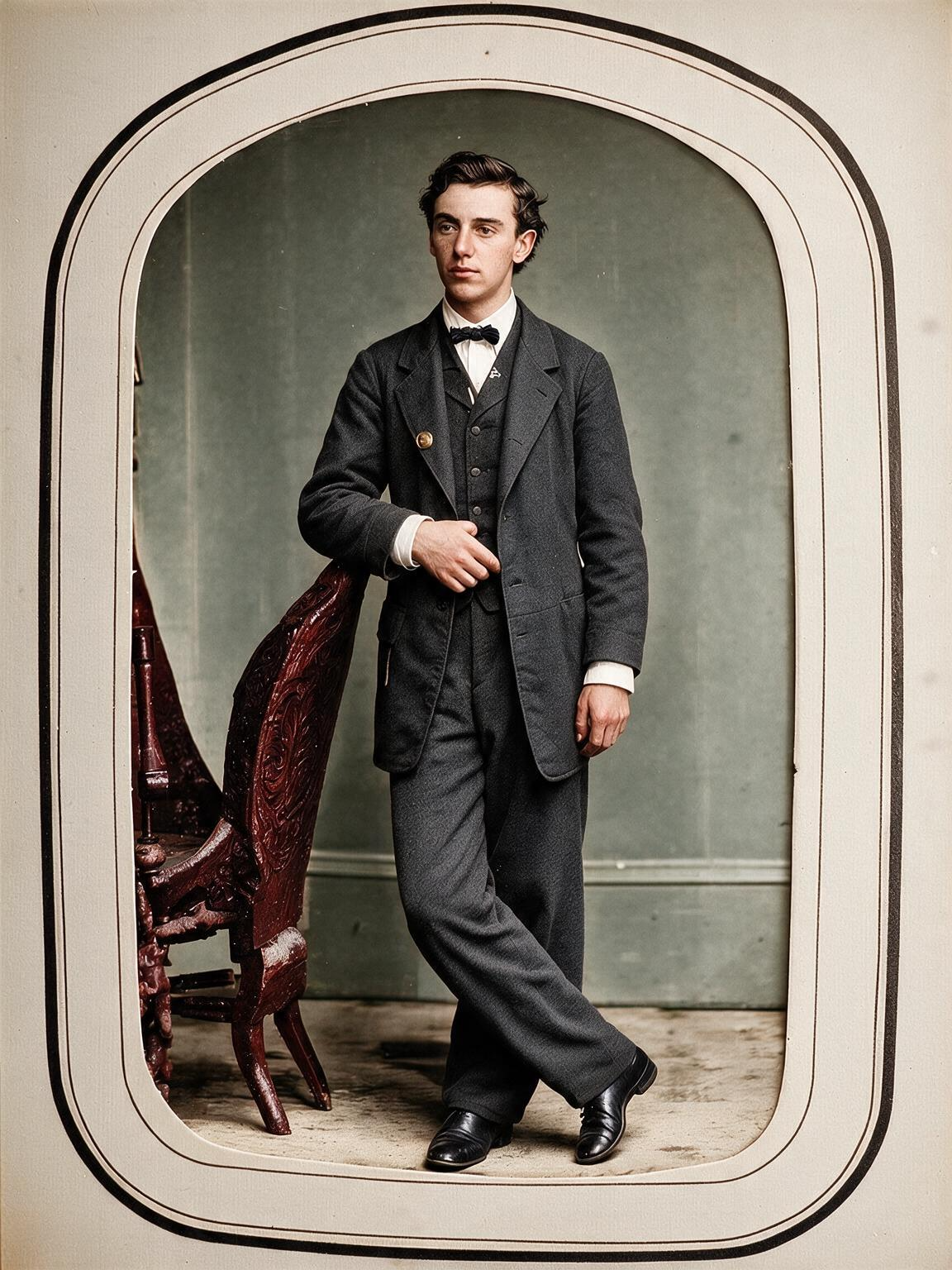 Heritage Portrait Recovery final colorized restoration