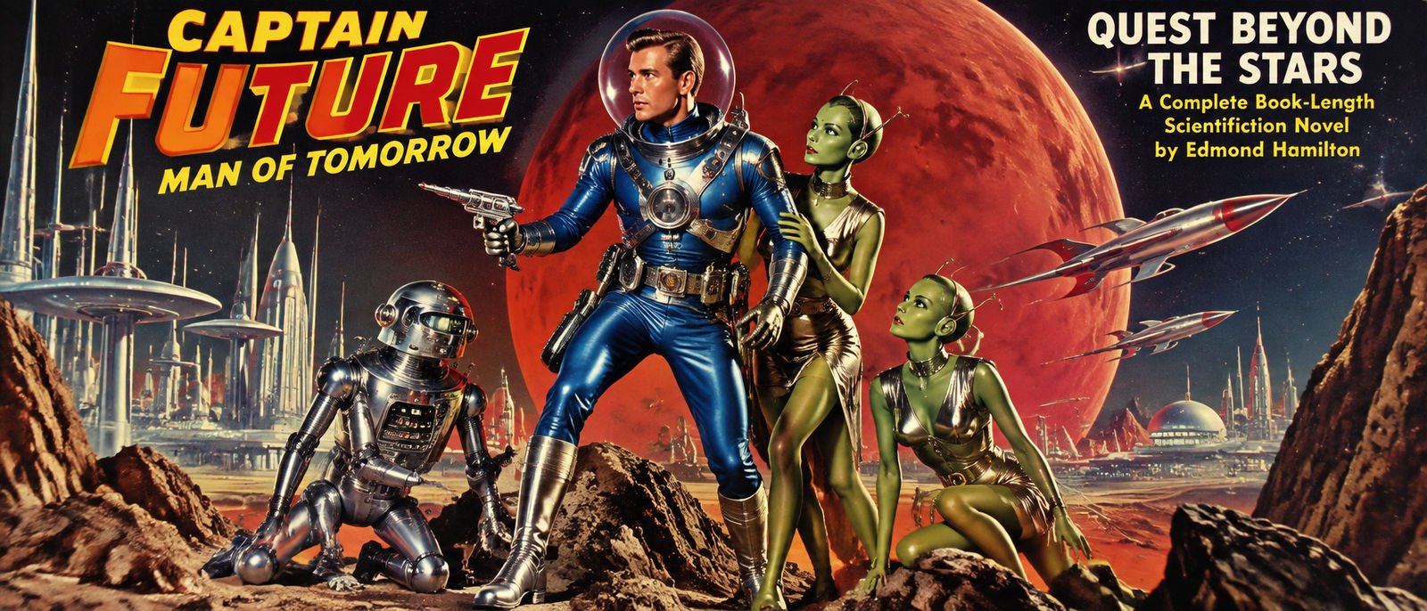 Captain Future — Man of Tomorrow retro-futuristic artwork